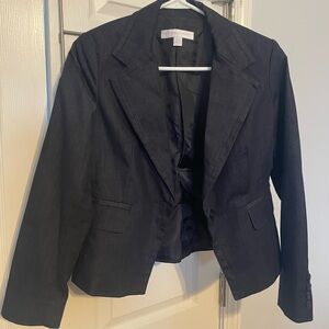 Dark denim suit style jacket fr New York & Company
